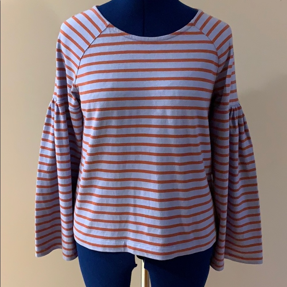 Madewell Flare Sleeve Top - Picture 1 of 6